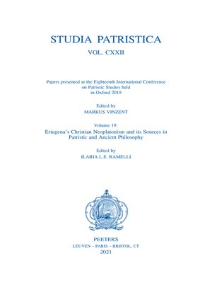 cover image of Studia Patristica. Volume CXXII--Papers presented at the Eighteenth International Conference on Patristic Studies held in Oxford 2019